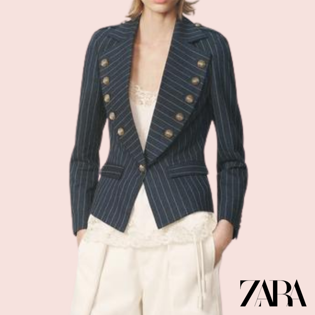 Blazer Raya Diplomática The Item Azul Zara - producto plano