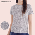 Polera estampado corazones Springfield vista frontal