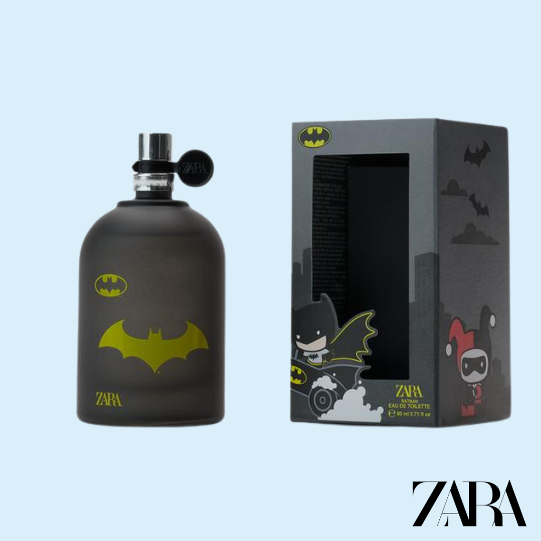 Batman DC Comics EDT 80ml Zara - frasco y caja