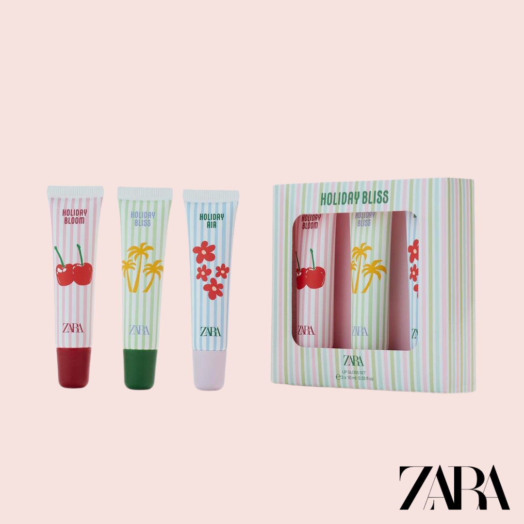 Holiday Bliss Lip Gloss Set Zara Beauty - packaging