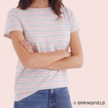 Polera rayas rosa Springfield vista frontal