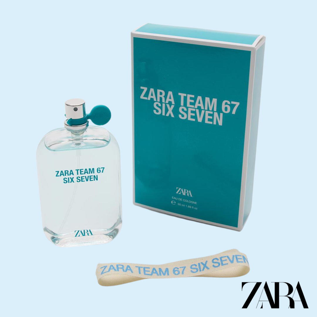 Zara Team 67 Six Seven EDT 50ml Hombre - frasco y caja
