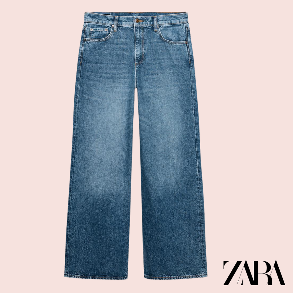 Jeans Wide Leg Azul - Zara