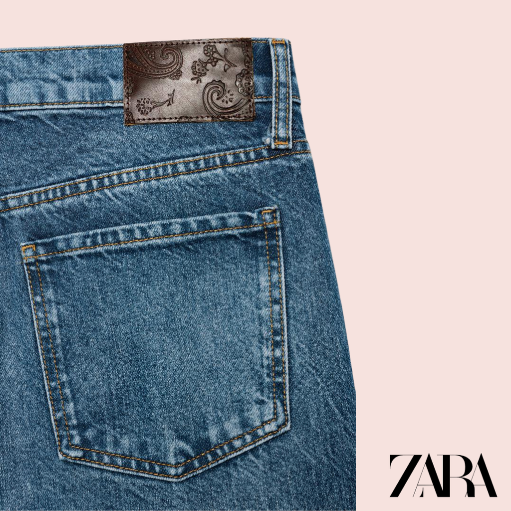 Jeans Wide Leg Azul - Zara